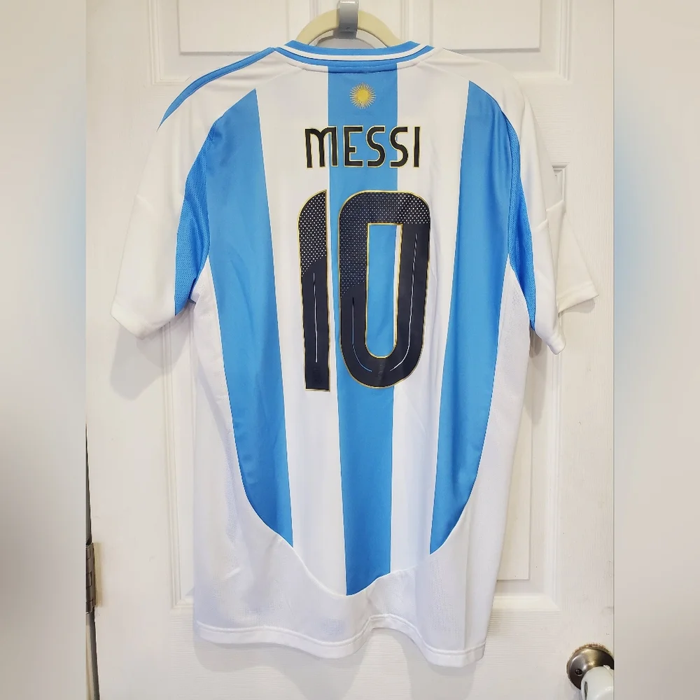 Adidas Argentina 2024 Messi 10 Home Jersey AFA Copa America Men Size Large